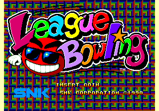 League Bowling Title Screen